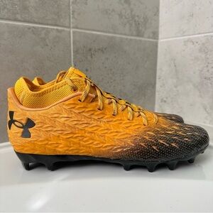 Under Armour Golden Yellow and Black Cleats Size 12 Men